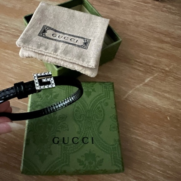 Gucci Leather Bracelet Sz M - Picture 5 of 9